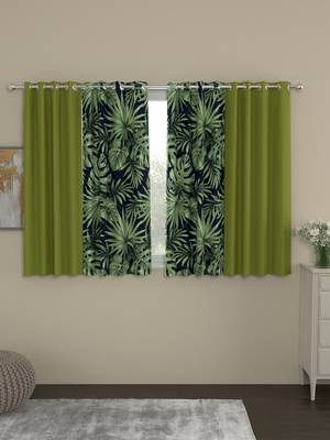 ROSARA HOME Sumo Matty  Pack of 4 Window Curtains 1