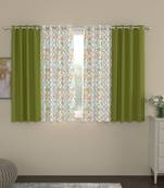 ROSARA HOME Sumo Matty  Pack of 4 Window Curtains