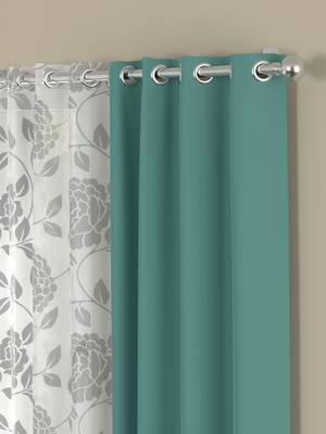 ROSARA HOME Erba Belle Pack of 4 Window Curtains 2