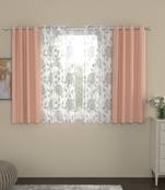ROSARA HOME Erba Belle Pack of 4 Window Curtains