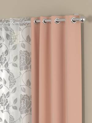 ROSARA HOME Erba Belle Pack of 4 Window Curtains 2