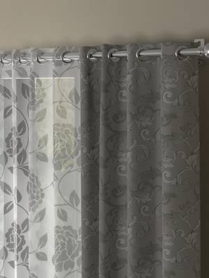 ROSARA HOME Regal Belle Pack of 4 Door Curtains 2