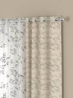 ROSARA HOME Reggio Emily Pack of 4 Window Curtains 2