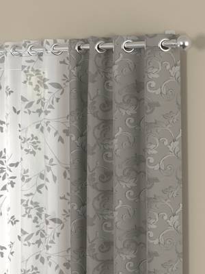 ROSARA HOME Regal Emily Pack of 4 Window Curtains 2