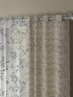 ROSARA HOME Reggio Emily Pack of 4 Door Curtains 2