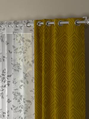 ROSARA HOME Ottoman Emily Pack of 4 Door Curtains 2