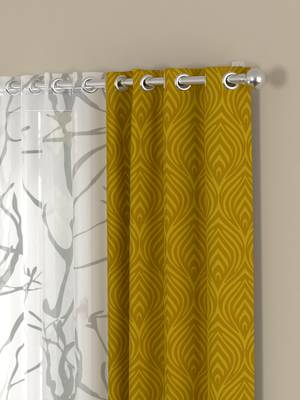 ROSARA HOME Ottoman Wallace Pack of 4 Window Curtains 2