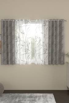ROSARA HOME Regal Wallace Pack of 4 Window Curtains