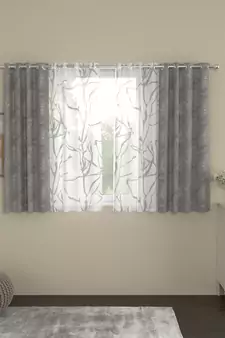 ROSARA HOME Regal Wallace Pack of 4 Window Curtains
