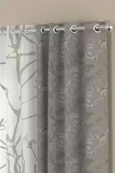 ROSARA HOME Regal Wallace Pack of 4 Window Curtains