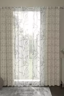 ROSARA HOME Reggio Wallace Pack of 4 Door Curtains