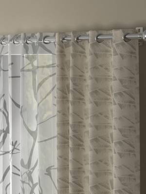 ROSARA HOME Reggio Wallace Pack of 4 Door Curtains 2