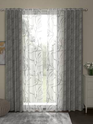 ROSARA HOME Regal Wallace Pack of 4 Door Curtains 1