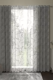 ROSARA HOME Regal Wallace Pack of 4 Door Curtains