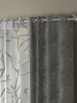 ROSARA HOME Regal Wallace Pack of 4 Door Curtains 2