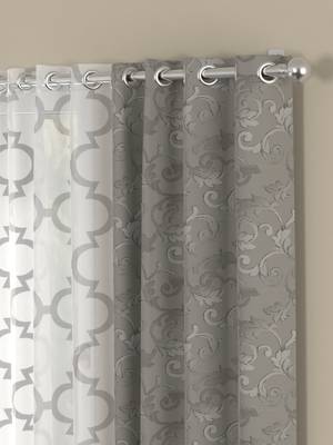 ROSARA HOME Regal Bruno Pack of 4 Window Curtains 2