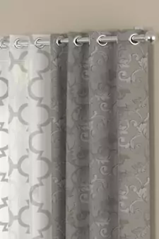 ROSARA HOME Regal Bruno Pack of 4 Window Curtains