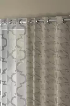 ROSARA HOME Reggio Bruno Pack of 4 Door Curtains