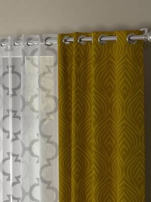 ROSARA HOME Ottoman Bruno Pack of 4 Door Curtains 2