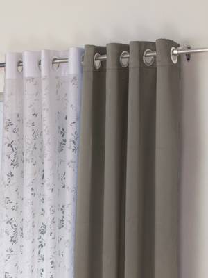 ROSARA HOME Erba Emily Pack of 4 Window Curtains 2