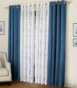 ROSARA HOME Erba Emily Pack of 4 Door Curtains