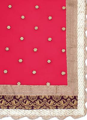 Off-White Embroidered Net Semi Stitched Lehenga 4