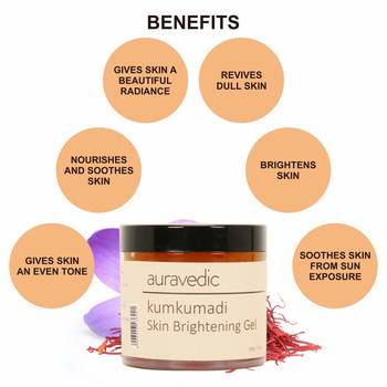 Auravedic Kumkumadi Skin Brightening Gel, 100g 2