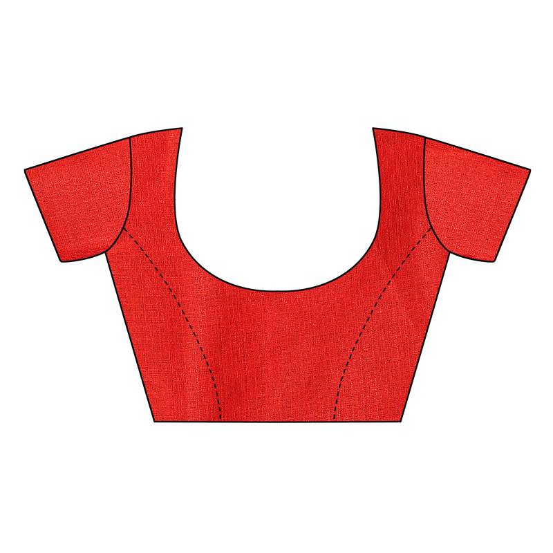 Multi Color Printed art silk Indian Style Saree With Blouse Piece