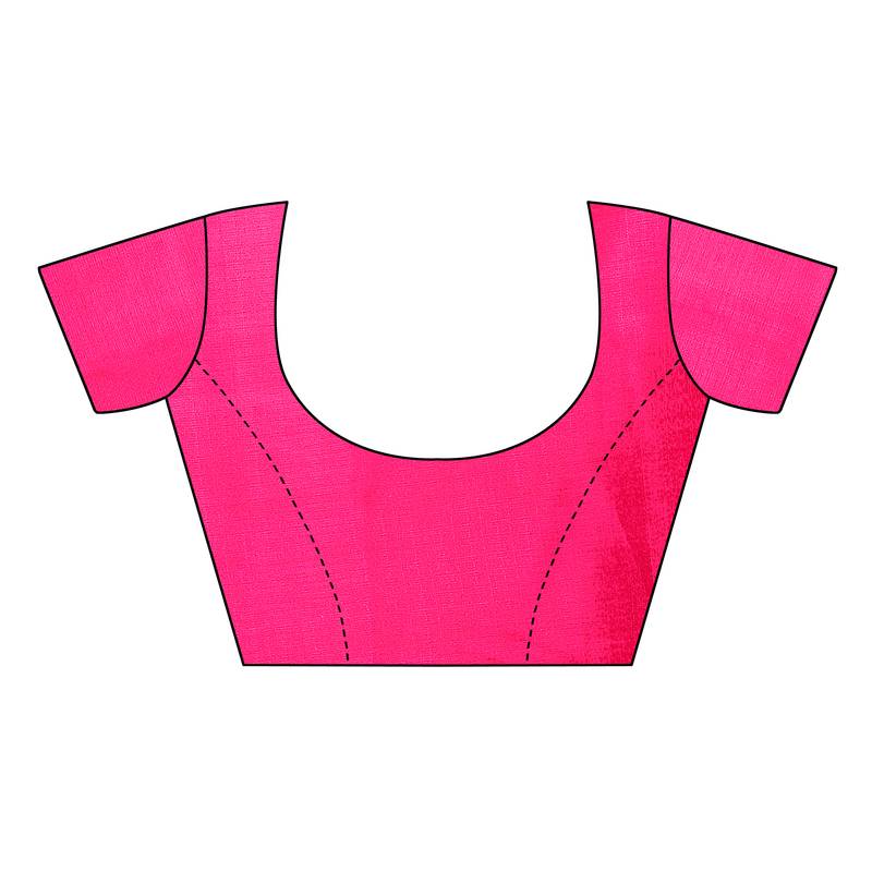 Multi Color Printed art silk Indian Style Saree With Blouse Piece