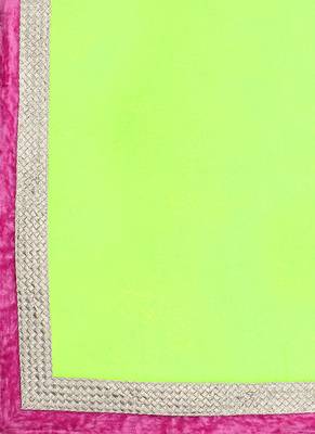 Light-Green Embroidered Net Semi Stitched Lehenga 4