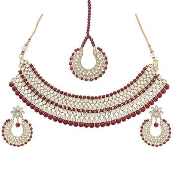 Maroon Pearl Jewellery 2
