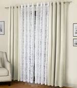 ROSARA HOME Erba Emily Pack of 4 Door Curtains