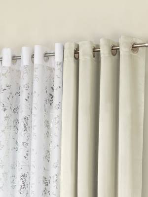 ROSARA HOME Erba Emily Pack of 4 Door Curtains 2