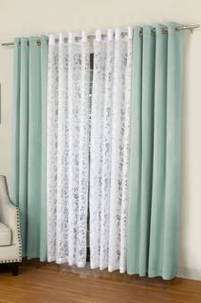 ROSARA HOME Erba Emily Pack of 4 Door Curtains