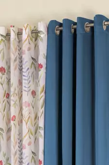 ROSARA HOME Erba Grace Voile Pack of 4 Door Curtains