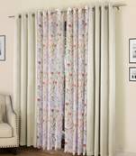 ROSARA HOME Erba Grace Voile Pack of 4 Door Curtains