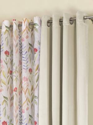 ROSARA HOME Erba Grace Voile Pack of 4 Door Curtains 2