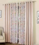 ROSARA HOME Erba Grace Voile Pack of 4 Door Curtains