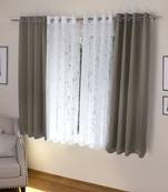 ROSARA HOME Erba Wallace Pack of 4 Window Curtains