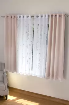 ROSARA HOME Erba Wallace Pack of 4 Window Curtains