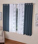 ROSARA HOME Mateo Bruno Pack of 4 Window Curtains