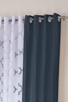 ROSARA HOME Mateo Bruno Pack of 4 Window Curtains