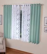 ROSARA HOME Mateo Bruno Pack of 4 Window Curtains