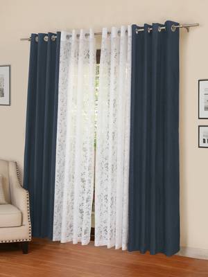 ROSARA HOME Mateo Emily Pack of 4 Door Curtains 1