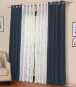 ROSARA HOME Mateo Emily Pack of 4 Door Curtains