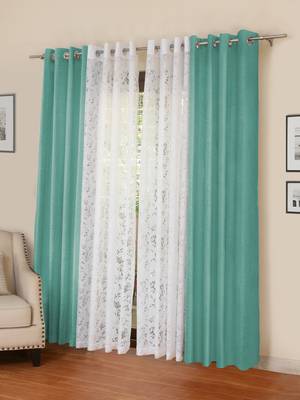 ROSARA HOME Mateo Emily Pack of 4 Door Curtains 1
