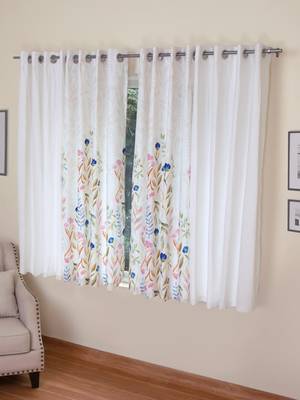 ROSARA HOME Mateo Grace Panel Pack of 4 Window Curtains 1