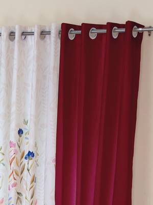 ROSARA HOME Mateo Grace Panel Pack of 4 Window Curtains 2
