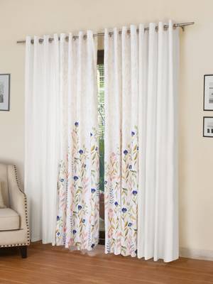 ROSARA HOME Mateo Grace Panel Pack of 4 Door Curtains 1