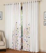 ROSARA HOME Mateo Grace Panel Pack of 4 Door Curtains
